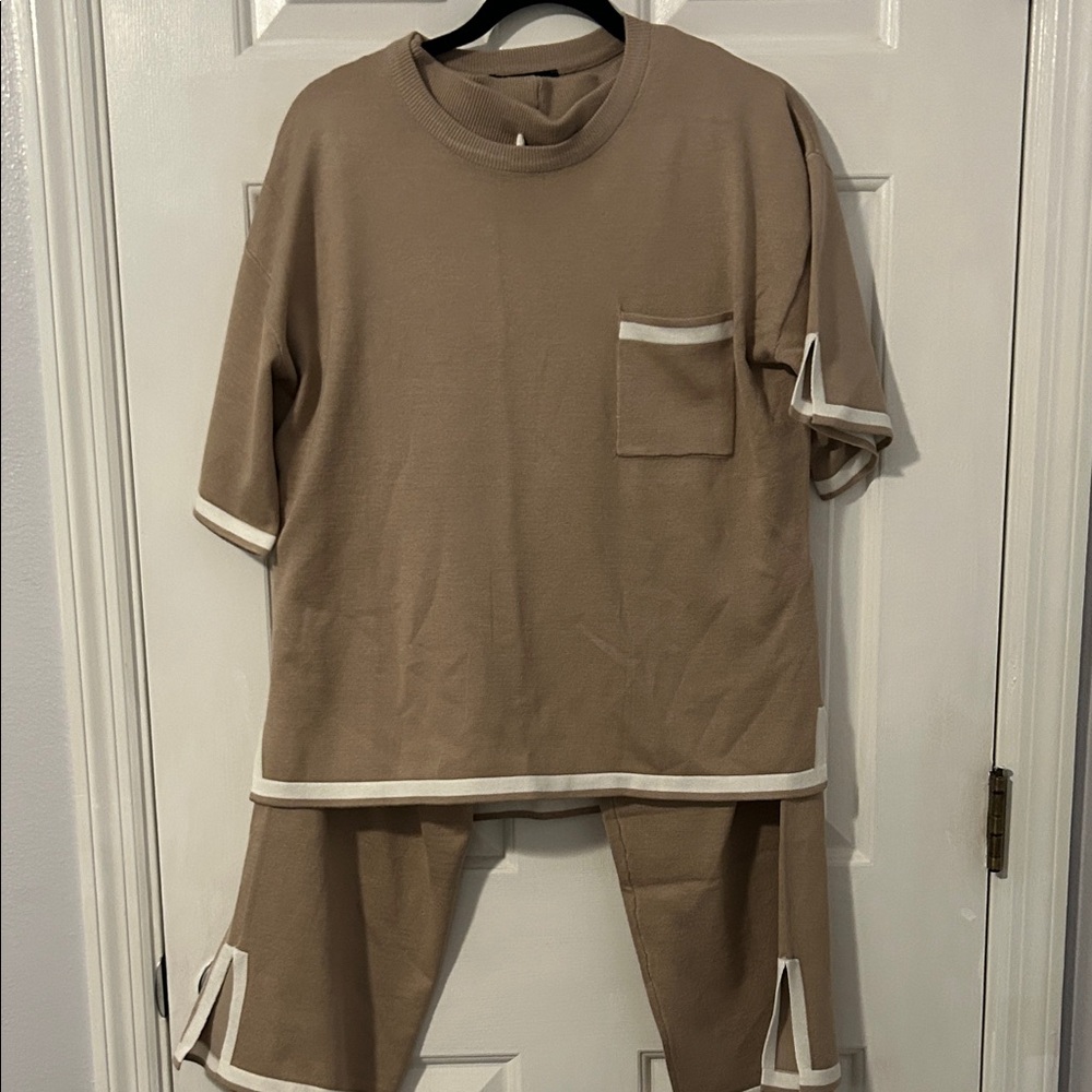 Zanzea Beige Knitwear Set NEW WITHOUT TAG